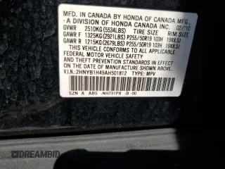 2010 Acura ZDX Tech Pkg with VIN 2HNYB1H49AH501812, listed as a Copart auction lot 46252225 with 220,088 mi miles and Salvage Title. Bid and sale history available at carsss.com. Image 13.