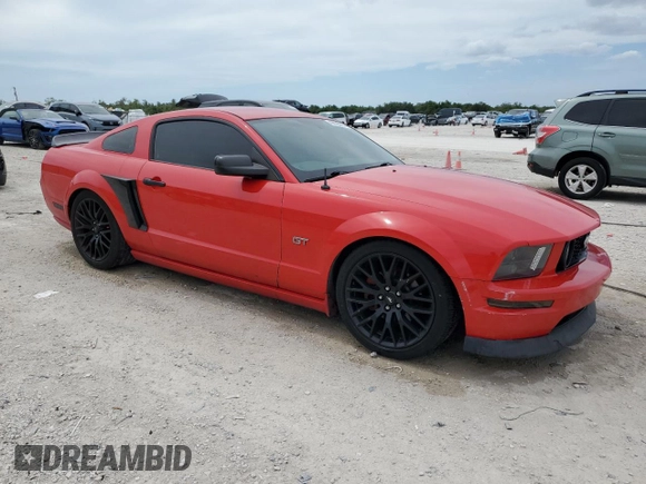 2006 Ford Mustang GT Deluxe with VIN 1ZVHT82H265135243, listed as a Copart auction lot 49623955 with 109,615 mi miles and Salvage Title. Bid and sale history available at DreamBid. Image 4.