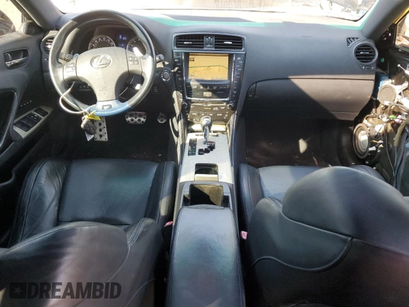 2010 Lexus IS F F with VIN JTHBP5C29A5007272, listed as a Copart auction lot 45178325 with 159,899 mi miles and Salvage Title. Bid and sale history available at DreamBid. Image 8.