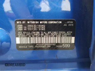 2017 Mitsubishi Lancer ES with VIN JA32U2FU2HU000362, listed as a Copart auction lot 71821724 with 117,027 mi miles and Salvage Title. Bid and sale history available at DreamBid. Image 15.