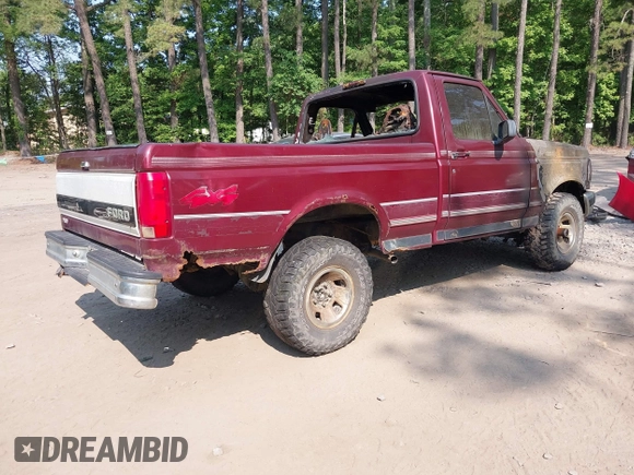 1996 Ford F-150 with VIN 1FTEF14N1TLA06585, listed as a IAAI auction lot 42393211 with Not provided miles and . Bid and sale history available at DreamBid. Image 4.