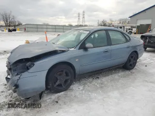 2001 Ford Taurus SEL with VIN 1FAFP56S41A279451, listed as a Copart auction lot 42605185 with 132,408 mi miles and Salvage title. Bid and sale history available at DreamBid. Image 1.