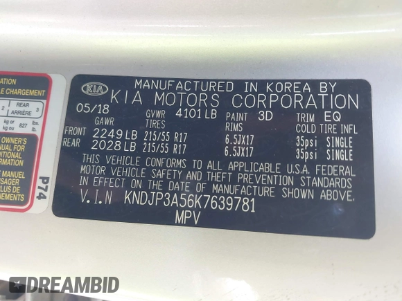 2019 Kia Soul + with VIN KNDJP3A56K7639781, listed as a IAAI auction lot 41846340 with 103,212 mi miles. Bid and sale history available at carsss.com. Image 9.