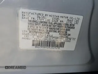 2021 Nissan Kicks SR with VIN 3N1CP5DV1ML517170, listed as a Copart auction lot 48242955 with 24,957 mi miles and Salvage Title. Bid and sale history available at carsss.com. Image 12.