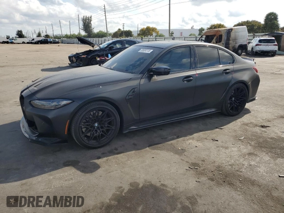 2023 BMW M3 Competition xDrive z VIN WBS43AY07PFR10800, wystawiony jako Copart lot #50604115 z przebiegiem 15 898 mil mil oraz Czysty tytuł • Clean title. Historia ofert i sprzedaży dostępna na DreamBid. Obrazek 1.