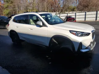 2024 BMW X1 xDrive28i with VIN WBX73EF02R5Y57837, listed as a Copart auction lot 80503574 with 17,382 mi miles and Salvage Title. Bid and sale history available at carsss.com. Image 4.