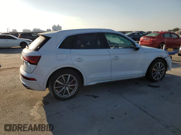 2021 Audi SQ5 Premium Plus with VIN WA1B4AFY4M2047052, listed as a Copart auction lot 78145574 with 28,672 mi miles and Salvage Title. Bid and sale history available at DreamBid. Image 3.