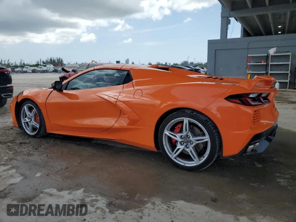 2023 Chevrolet Corvette 2LT with VIN 1G1YB3D45P5105635, listed as a Copart auction lot 59577785 with 16,595 mi miles and Salvage title. Bid and sale history available at DreamBid. Image 2.