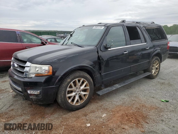 2017 Ford Expedition Max Limited z VIN 1FMJK2AT1HEA20352, wystawiony jako Copart lot #55651235 z przebiegiem 110 954 mil mil oraz Szkoda całkowita • Salvage title. Historia ofert i sprzedaży dostępna na DreamBid. Obrazek 1.