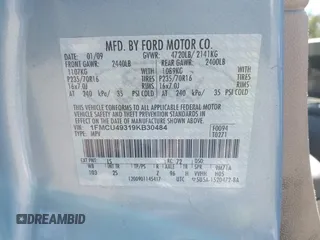 2009 Ford Escape Hybrid with VIN 1FMCU49319KB30484, listed as a IAAI auction lot 42160753 with 104,669 mi miles and . Bid and sale history available at DreamBid. Image 9.