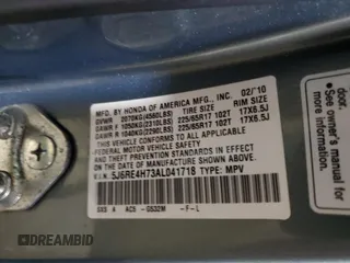 2010 Honda CR-V EX-L z VIN 5J6RE4H73AL041718, wystawiony jako Copart lot #56402815 z przebiegiem 101 051 mil mil oraz Szkoda całkowita • Salvage title. Historia ofert i sprzedaży dostępna na DreamBid. Obrazek 12.