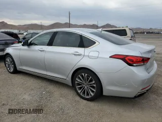 2017 Genesis G80 3.8L with VIN KMHGN4JE8HU209942, listed as a Copart auction lot 66025424 with 68,256 mi miles and Salvage Title. Bid and sale history available at carsss.com. Image 2.