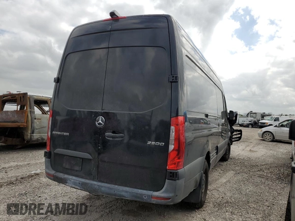 2021 Mercedes-Benz Sprinter Cargo with VIN W1Y4ECHY4MT059485, listed as a Copart auction lot 46794594 with 80,922 mi miles and . Bid and sale history available at carsss.com. Image 3.