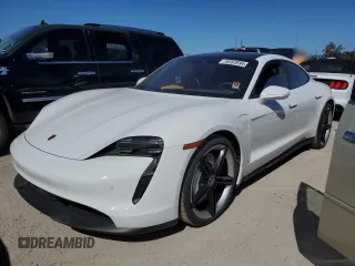 2023 Porsche Taycan with VIN WP0AA2Y15PSA11426, listed as a Copart auction lot 76583694 with 7,366 mi miles and Non Repairable. Bid and sale history available at DreamBid. Image 1.