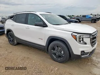 2024 GMC Terrain AT4 with VIN 3GKALYEG4RL184847, listed as a Copart auction lot 57438935 with 12,135 mi miles and Salvage title. Bid and sale history available at DreamBid. Image 4.