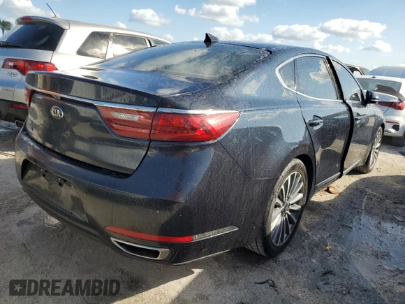 2017 Kia Cadenza Premium with VIN KNALC4J12H5068556, listed as a Copart auction lot 78200354 with 0 mi miles and Salvage Title. Bid and sale history available at carsss.com. Image 3.