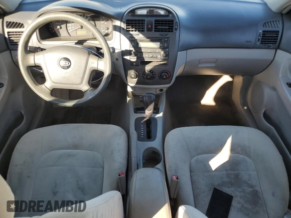 2006 Kia Spectra EX with VIN KNAFE121965372856, listed as a Copart auction lot 77365514 with 316,947 mi miles and Clean Title. Bid and sale history available at carsss.com. Image 8.