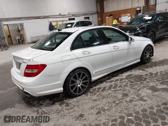 2013 Mercedes-Benz C 300 Sport with VIN WDDGF8AB3DR288728, listed as a IAAI auction lot 42242764 with 66,921 mi miles and . Bid and sale history available at DreamBid. Image 4.