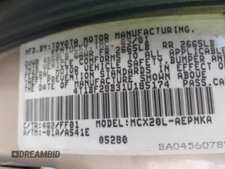 2001 Toyota Avalon XL z VIN 4T1BF28B31U185174, wystawiony jako IAAI lot #42338204 z przebiegiem 298 540 mil mil oraz . Historia ofert i sprzedaży dostępna na DreamBid. Obrazek 9.