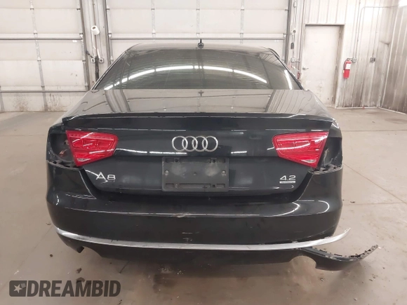 2012 Audi A8 with VIN WAUAVAFD3CN009835, listed as a IAAI auction lot 41816293 with Not provided miles and . Bid and sale history available at DreamBid. Image 16.