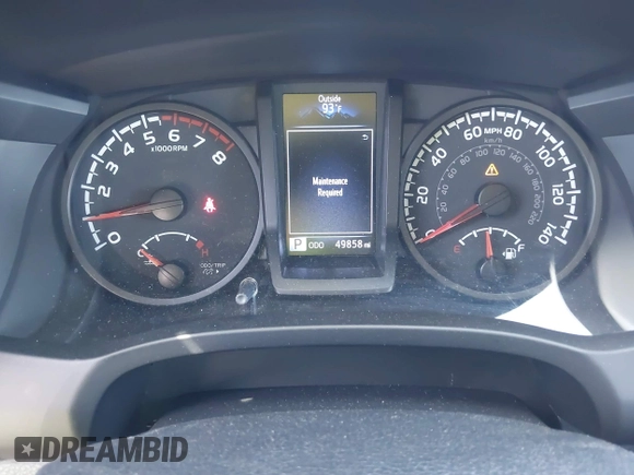2020 Toyota Tacoma SR with VIN 3TYRX5GN4LT003040, listed as a IAAI auction lot 42121503 with 49,858 mi miles and . Bid and sale history available at DreamBid. Image 7.