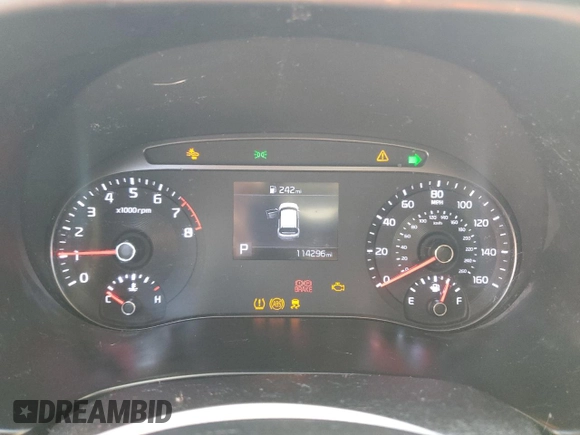 2020 Kia Soul S with VIN KNDJ23AU0L7016034, listed as a Copart auction lot 47012395 with 114,296 mi miles and Salvage Title. Bid and sale history available at carsss.com. Image 9.