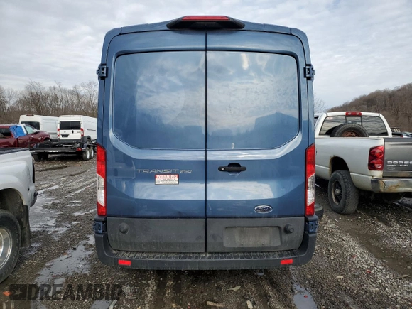 2023 Ford Transit Cargo with VIN 1FTBR1C83PKA15015, listed as a Copart auction lot 52055925 with 73,147 mi miles and Salvage Title. Bid and sale history available at carsss.com. Image 6.