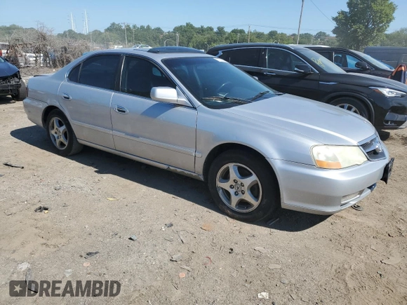 2002 Acura TL w/Navigation with VIN 19UUA56732A038837, listed as a Copart auction lot 67382054 with 283,774 mi miles and Salvage Title. Bid and sale history available at carsss.com. Image 4.