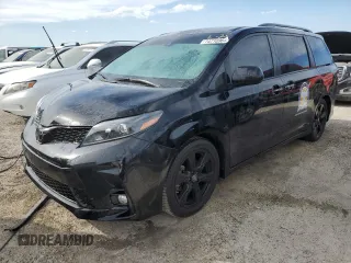 2020 Toyota Sienna SE with VIN 5TDXZ3DC8LS082037, listed as a Copart auction lot 74710964 with 36,787 mi miles and Non Repairable. Bid and sale history available at carsss.com. Image 1.