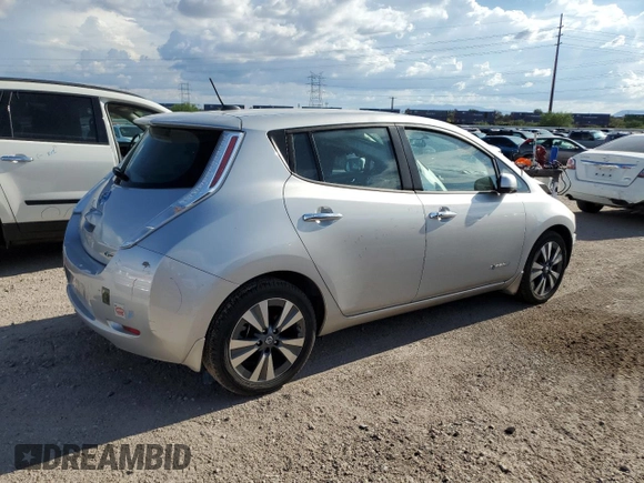 2017 Nissan LEAF SL with VIN 1N4BZ0CP5HC303329, listed as a Copart auction lot 66319194 with 84,142 mi miles and Salvage Title. Bid and sale history available at carsss.com. Image 3.