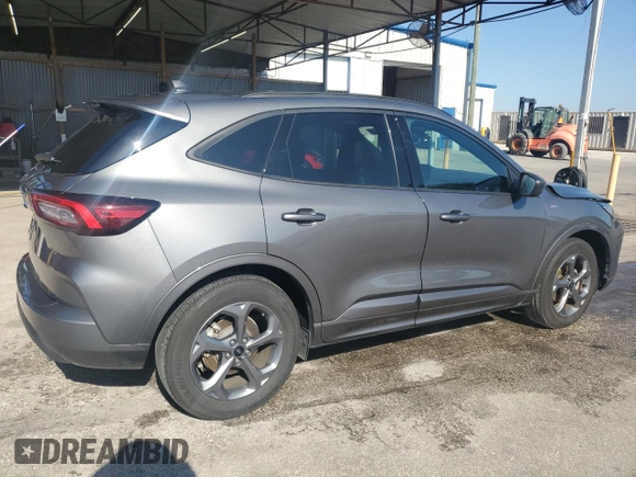 2024 Ford Escape ST-Line with VIN 1FMCU0MN9RUA24225, listed as a Copart auction lot 53051545 with 26,483 mi miles and Clean Title. Bid and sale history available at DreamBid. Image 3.