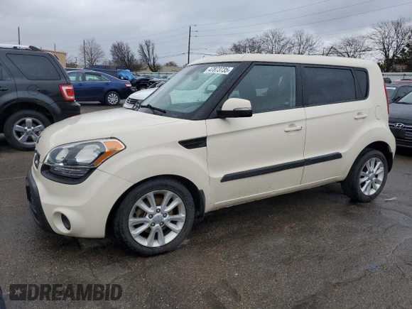 2013 Kia Soul + with VIN KNDJT2A63D7772967, listed as a Copart auction lot 47873735 with 114,996 mi miles and Salvage Title. Bid and sale history available at DreamBid. Image 1.