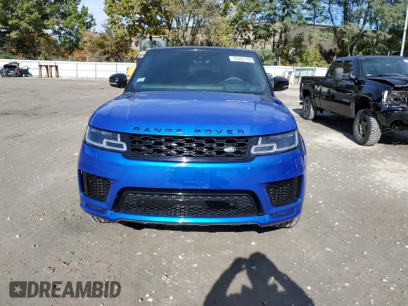 2021 Land Rover Range Rover Sport HST with VIN SALWS2RU7MA749862, listed as a Copart auction lot 75687494 with 62,365 mi miles and Salvage Title. Bid and sale history available at carsss.com. Image 5.