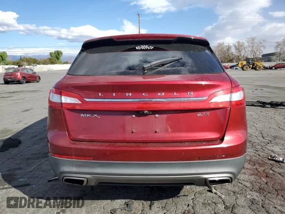 2017 Lincoln MKX Select with VIN 2LMPJ6KP5HBL15010, listed as a Copart auction lot 87696665 with 129,295 mi miles and Salvage Title. Bid and sale history available at carsss.com. Image 6.