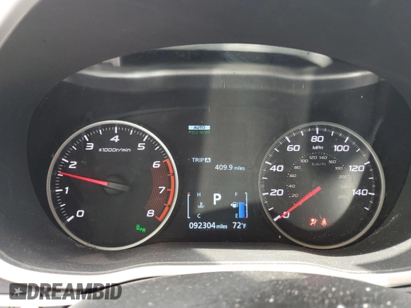 2018 Mitsubishi Eclipse Cross SE with VIN JA4AT5AA1JZ048291, listed as a Copart auction lot 64179865 with 92,304 mi miles and Salvage title. Bid and sale history available at DreamBid. Image 9.