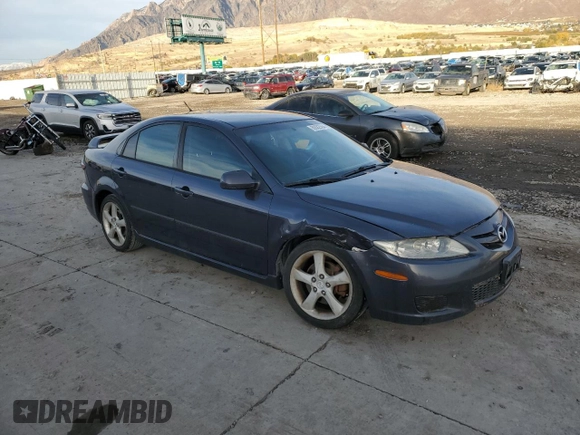 2007 Mazda 6 i Sport VE with VIN 1YVHP84C675M24095, listed as a Copart auction lot 80582564 with 196,394 mi miles and Salvage Title. Bid and sale history available at DreamBid. Image 4.