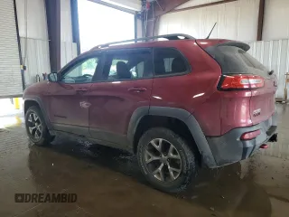 2015 Jeep Cherokee Trailhawk z VIN 1C4PJMBB7FW500180, wystawiony jako Copart lot #62385655 z przebiegiem 88 137 mil mil oraz Szkoda całkowita • Salvage title. Historia ofert i sprzedaży dostępna na DreamBid. Obrazek 2.