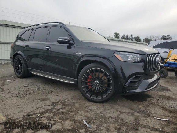 2021 Mercedes-Benz GLS with VIN 4JGFF8KE3MA463875, listed as a Copart auction lot 81672014 with 14,798 mi miles and Salvage Title. Bid and sale history available at carsss.com. Image 4.