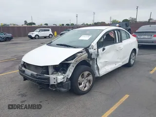 2015 Honda Civic LX with VIN 2HGFB2F53FH561723, listed as a IAAI auction lot 42163448 with 55,704 mi miles. Bid and sale history available at carsss.com. Image 2.