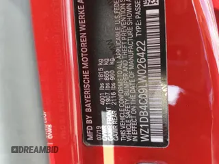 2020 Toyota GR Supra 3.0 with VIN WZ1DB4C09LW026422, listed as a Copart auction lot 65438704 with 58,505 mi miles and Salvage Title. Bid and sale history available at carsss.com. Image 12.