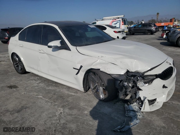 2017 BMW M3 with VIN WBS8M9C38H5G85103, listed as a Copart auction lot 83576004 with NaN miles and Salvage Title. Bid and sale history available at carsss.com. Image 4.