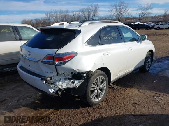 2014 Lexus RX 350 with VIN JTJBK1BA5E2036886, listed as a IAAI auction lot 41645848 with 36,558 mi miles and . Bid and sale history available at DreamBid. Image 4.
