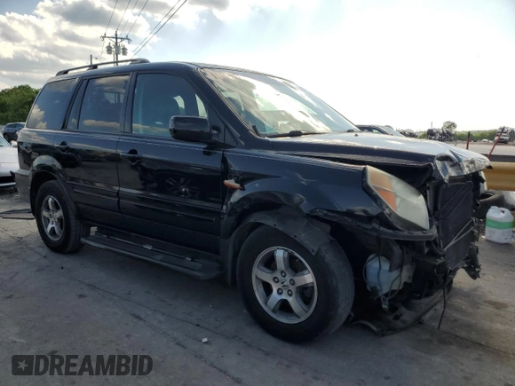 2006 Honda Pilot EX-L with VIN 5FNYF18706B016881, listed as a Copart auction lot 54260945 with 289,210 mi miles and Salvage Title. Bid and sale history available at DreamBid. Image 4.