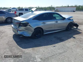 2025 Honda Civic Sport with VIN 2HGFE2F57SH522960, listed as a IAAI auction lot 42016973 with 3,689 mi miles and . Bid and sale history available at DreamBid. Image 4.