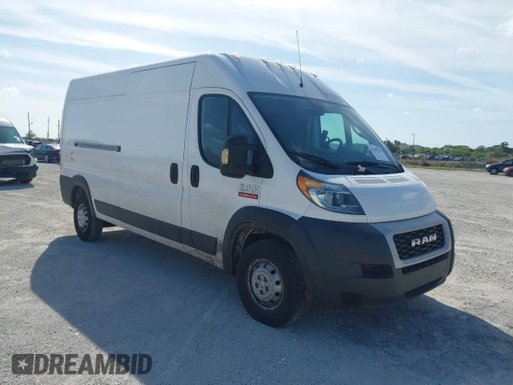 2020 Ram ProMaster Cargo with VIN 3C6TRVDGXLE110970, listed as a IAAI auction lot 42109762 with 71,539 mi miles and . Bid and sale history available at carsss.com. Image 1.