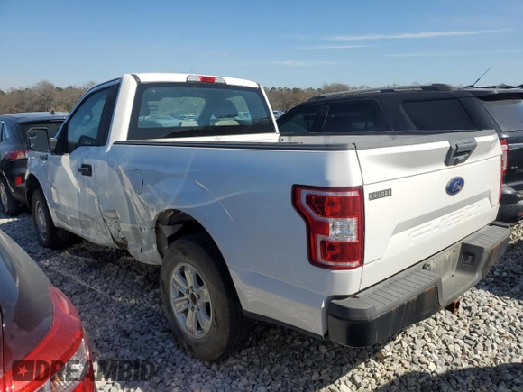 2019 Ford F-150 XL with VIN 1FTMF1CB3KKE88029, listed as a Copart auction lot 38526814 with 99,657 mi miles and Salvage title. Bid and sale history available at DreamBid. Image 2.