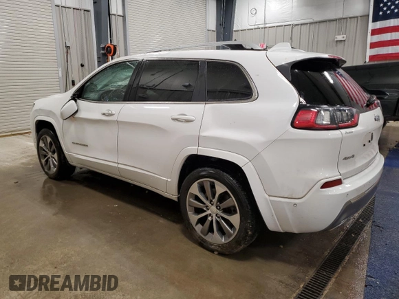 2019 Jeep Cherokee Overland with VIN 1C4PJMJN5KD173943, listed as a Copart auction lot 48350505 with 54,917 mi miles and Salvage title. Bid and sale history available at DreamBid. Image 2.