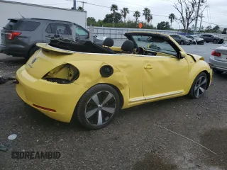 2013 Volkswagen Beetle 2.5L with VIN 3VW5P7AT6DM812504, listed as a Copart auction lot 52156165 with 53,682 mi miles and Salvage Title. Bid and sale history available at DreamBid. Image 3.