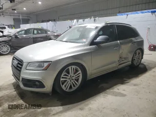 2017 Audi SQ5 Prestige with VIN WA1VCAFP9HA059832, listed as a Copart auction lot 41493775 with 162,554 mi miles and Salvage Title. Bid and sale history available at carsss.com. Image 1.