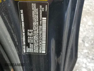 2013 BMW 1 Series 135i with VIN WBAUC9C51DVY60709, listed as a Copart auction lot 45359645 with 139,854 mi miles and Salvage Title. Bid and sale history available at carsss.com. Image 14.